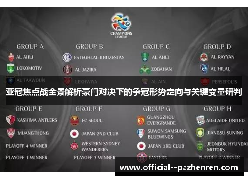 亚冠焦点战全景解析豪门对决下的争冠形势走向与关键变量研判 亚冠焦点战全景解析豪门对决下的争冠形势走向与关键变量研判