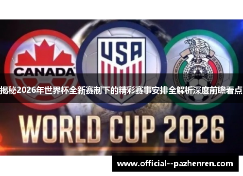 揭秘2026年世界杯全新赛制下的精彩赛事安排全解析深度前瞻看点